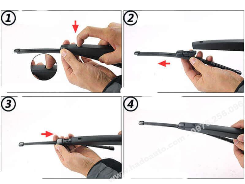 Gạt mưa sau xe Teramont cách lắp đặt