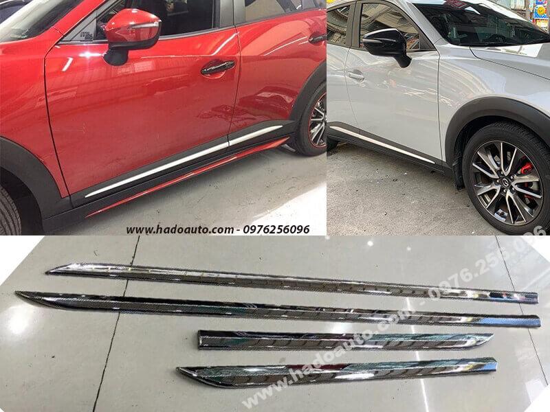 Nẹp ốp hông Mazda CX3 bản nhỏ chính hãng mới nhất Nẹp ốp hông Mazda CX3 bản nhỏ chính hãng mới nhất