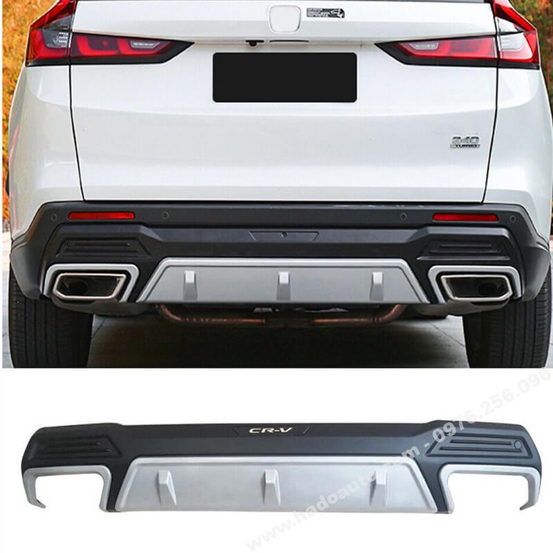 Ốp cản trước sau Honda CRV 2024 ốp sau xe màu trắng