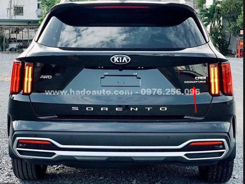 Chữ nổi Signature xe Kia Sorento 2021-2024 siêu bền