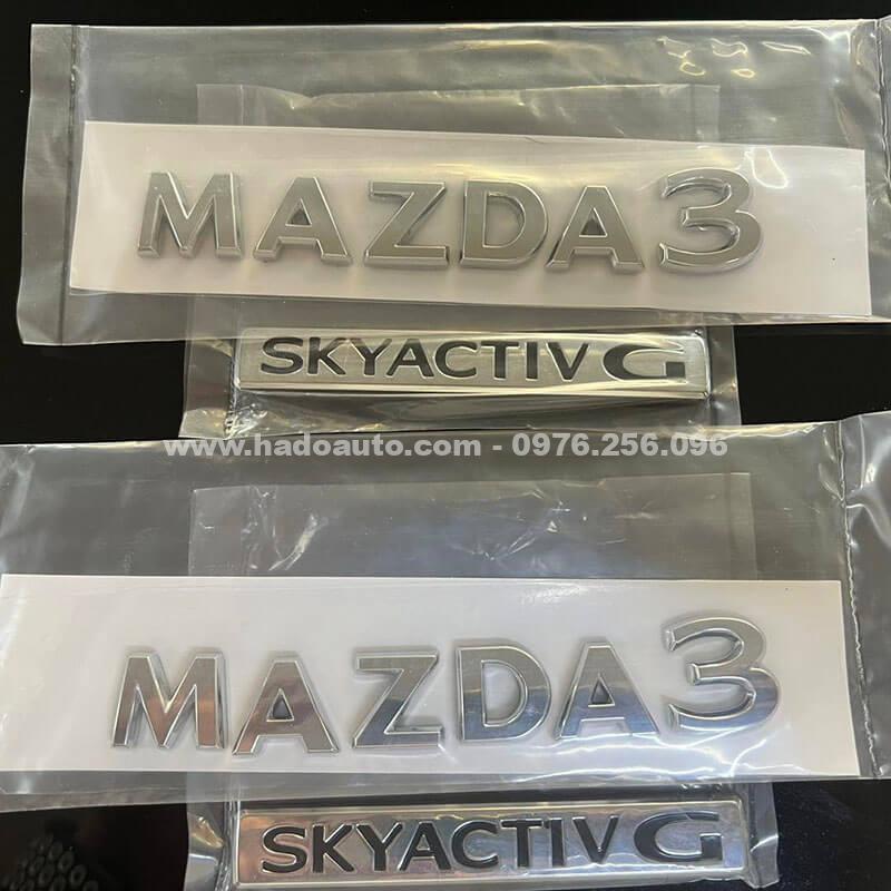 Logo chữ Mazda 3 chính hãng