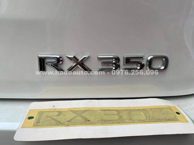 Logo chữ RX350 cho xe Lexus cao cấp